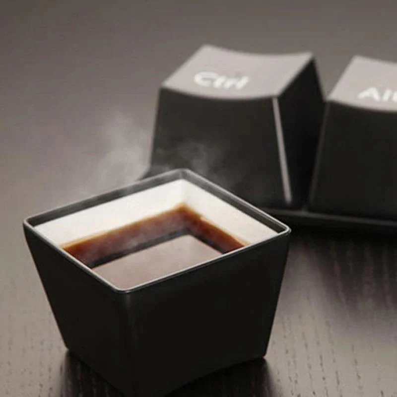 3pcs/Set Ctrl ALT DEL Keyboard  Tea Cup Container - Image 5