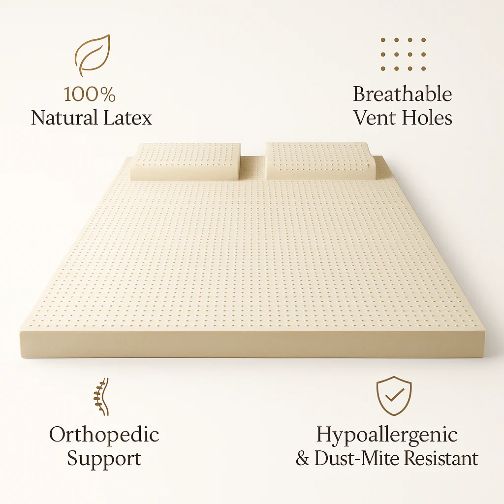 4-Layer Japanese Style Natural Latex Mattress - Image 3