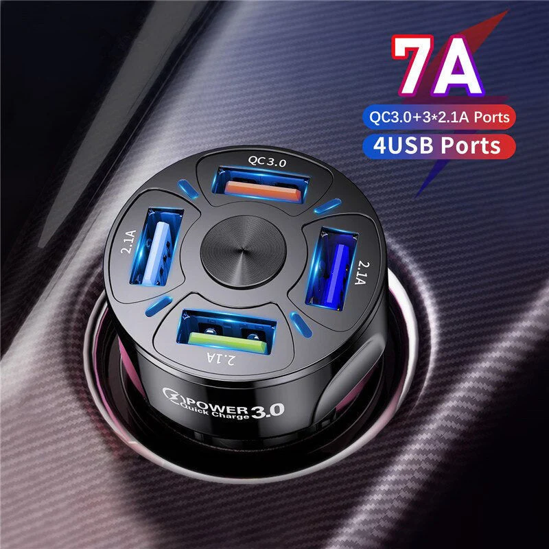 4-Port USB Car Quick Charge - Image 2