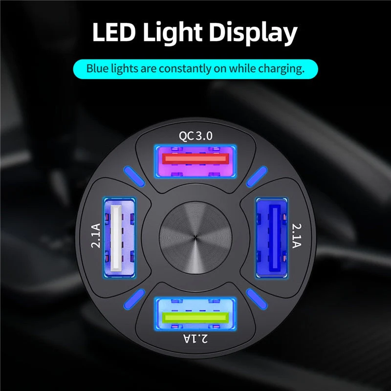 4-Port USB Car Quick Charge - Image 6