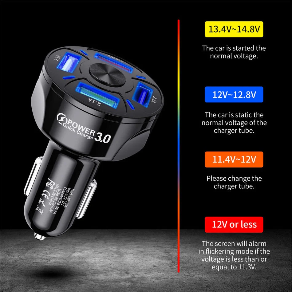 4-Port USB Car Quick Charge - Image 7