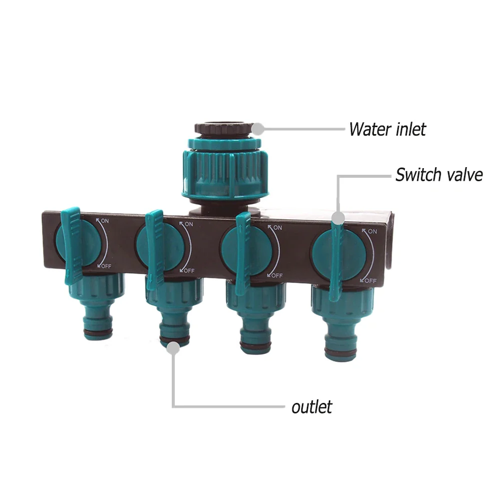 4-Way Garden Tap Water Splitter - Image 4