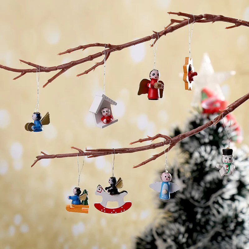 48pcs Santa's Runners Wooden Decoration Set - Image 7