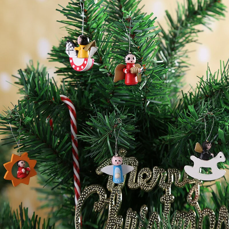 48pcs Santa's Runners Wooden Decoration Set - Image 8