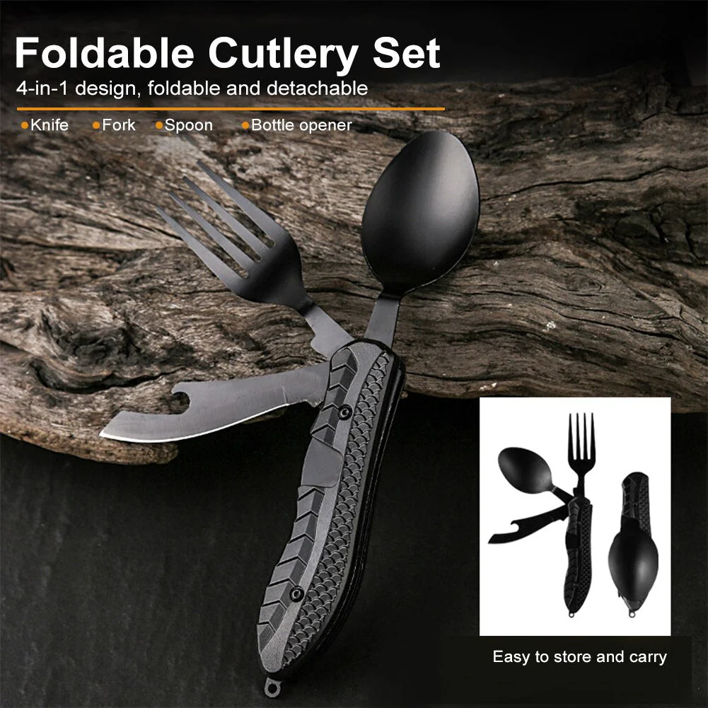 4in1 Easy Cary Travel Cutlery Tool - Image 3