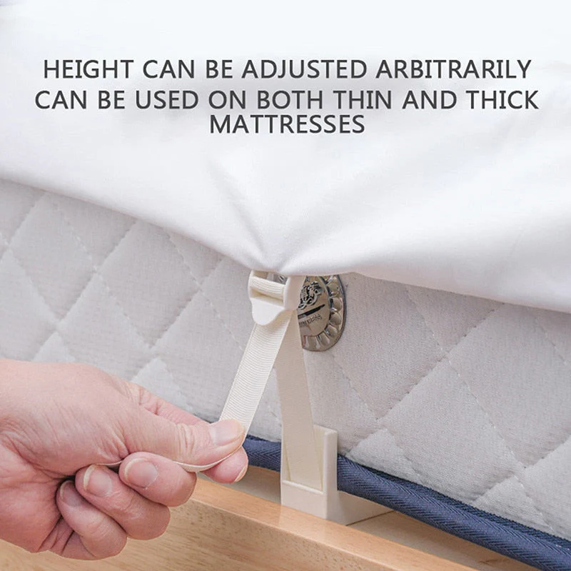 4pcs Adjustable Bed Sheet Clips - Image 3