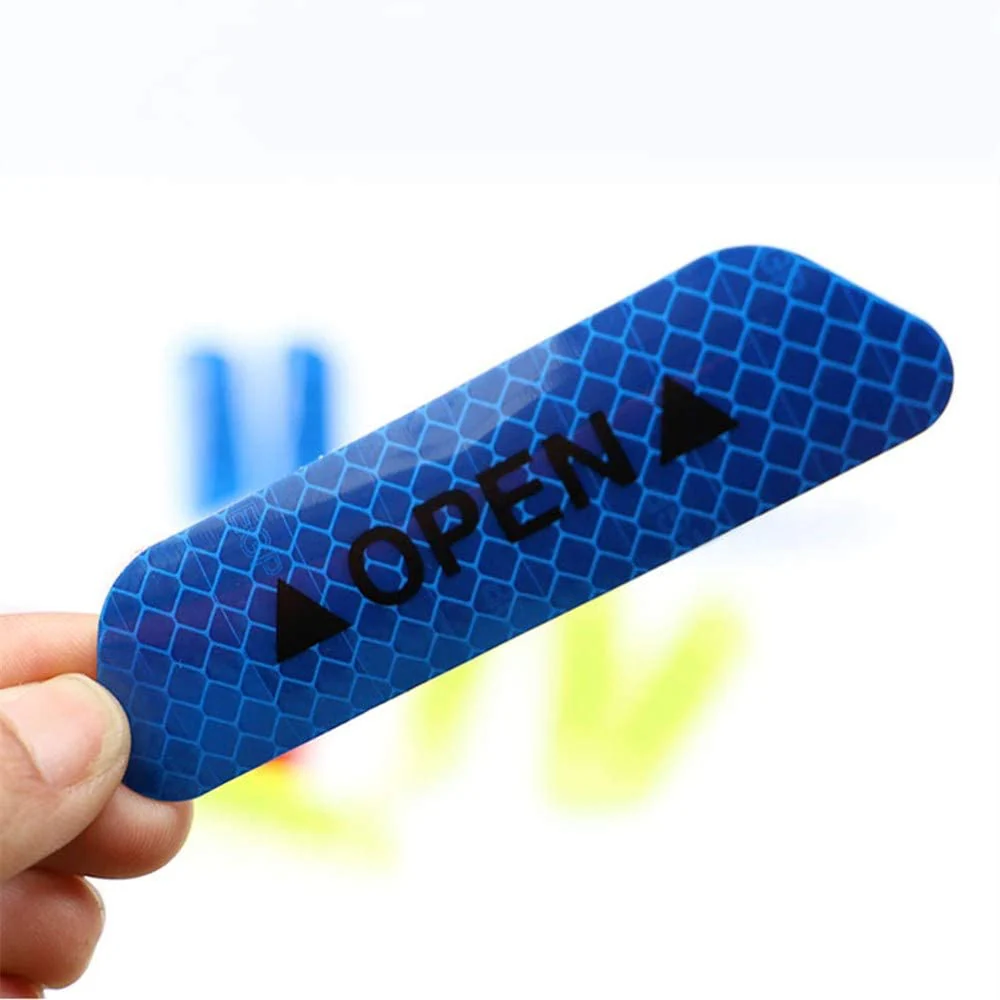 4PCS City Light Reflective Alert Stickers - Image 4