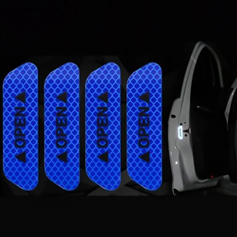 4PCS City Light Reflective Alert Stickers - Image 5