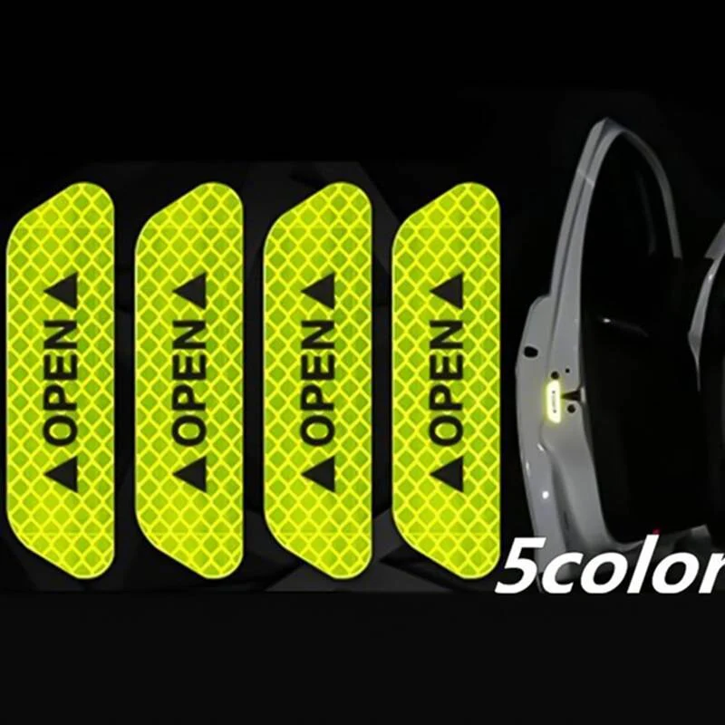 4PCS City Light Reflective Alert Stickers - Image 6