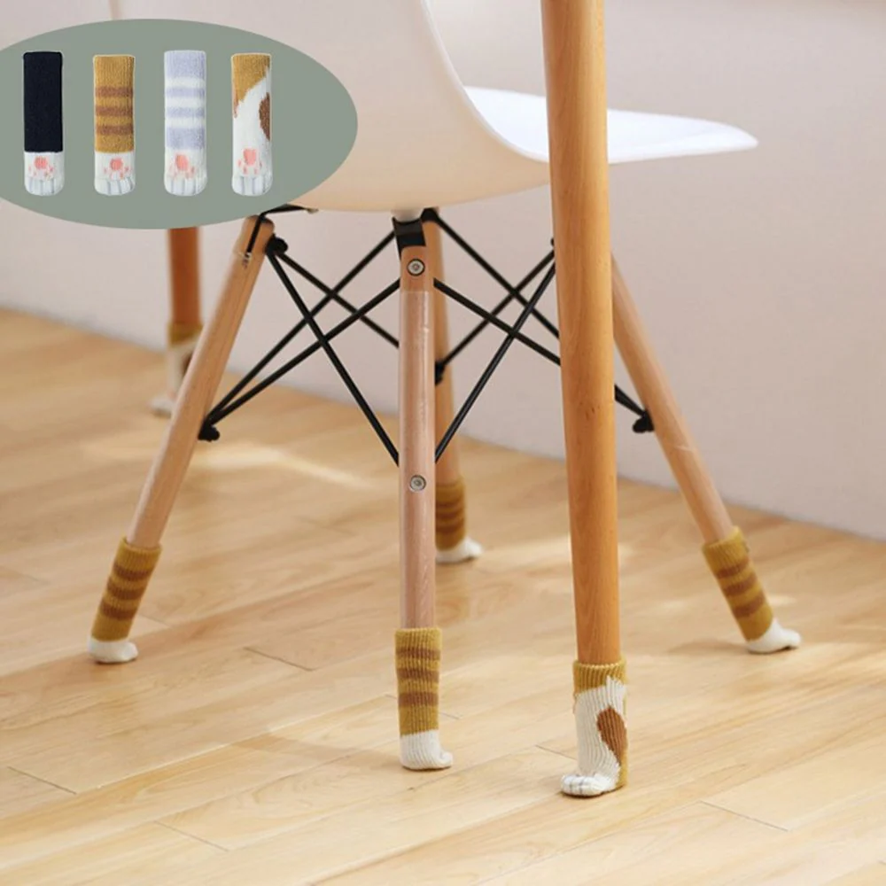 4pcs Cute Chair Anti Slip Leg Pads