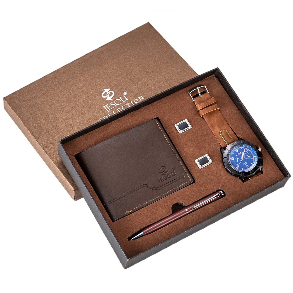 4Pcs Luxury Men Business Watch Gift Set - Image 5