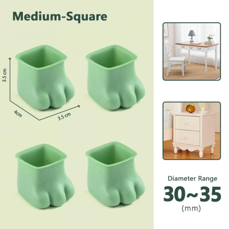 4Pcs Non-Slip Cat Paw Furniture Leg Cover - Image 9