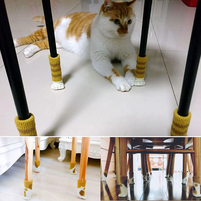 4Pcs Non-Slip Cat Paw Furniture Leg Covers - Image 13