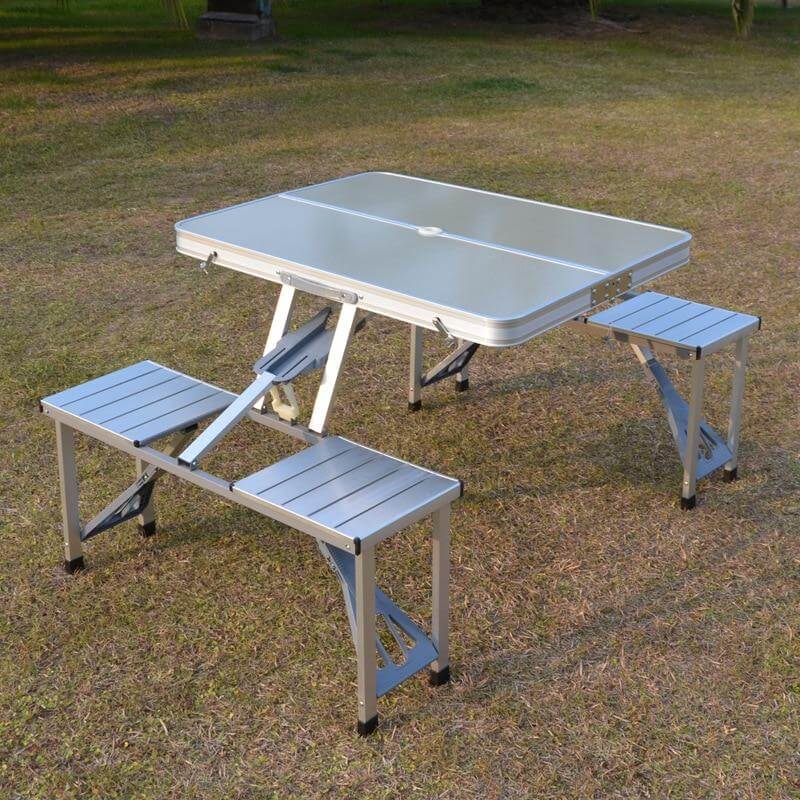 4pcs Portable Outdoor Folding Tables and Chairs One - Image 2
