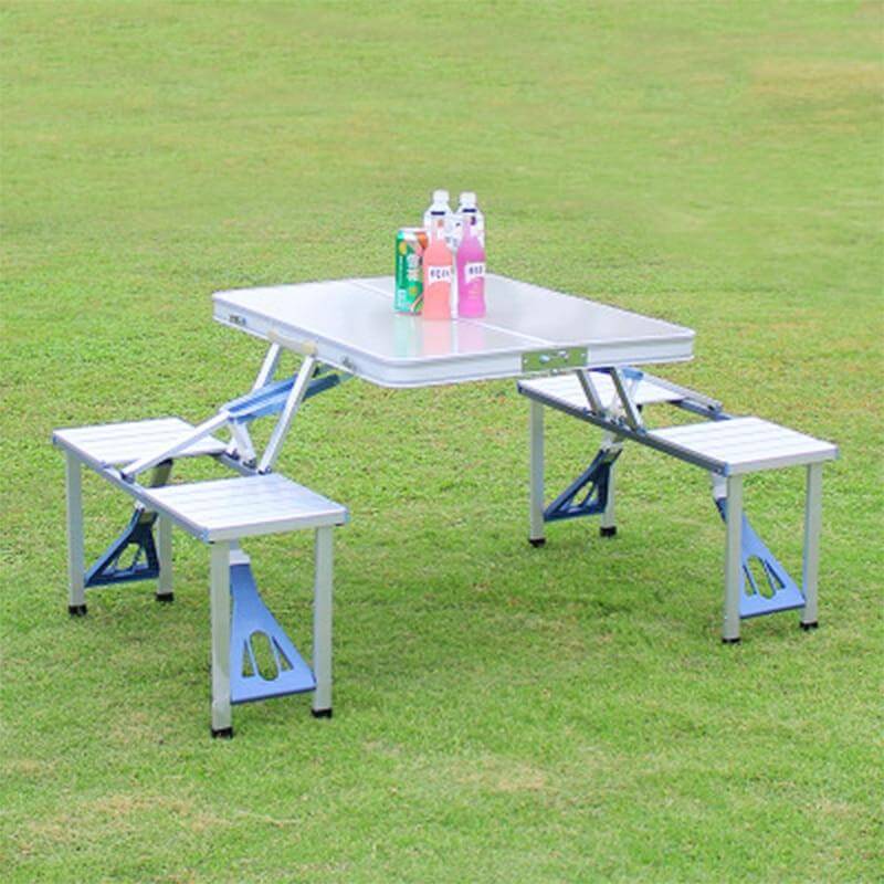 4pcs Portable Outdoor Folding Tables and Chairs One - Image 5