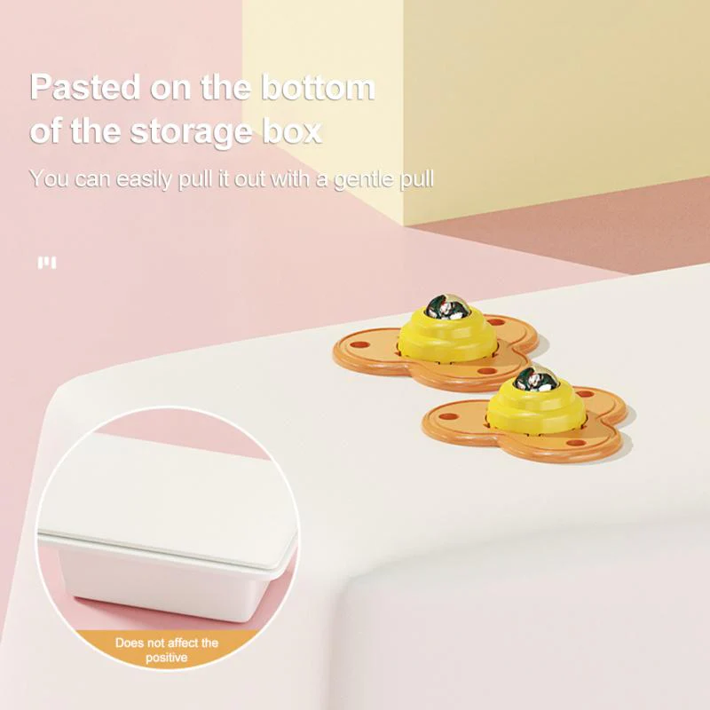 4Pcs Rotating Mini Wheels Furniture Movers - Image 4