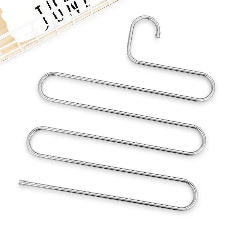 5-Layer Stainless Steel S-Shape Clothes Hanger - Image 6