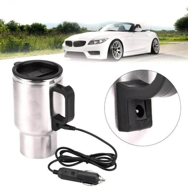 500ML Electric In-car Stainless Steel Travel Heated Mug - Image 2