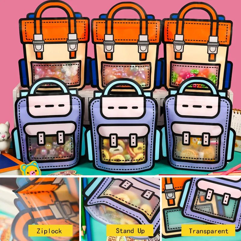 50pcs Creative 2D Cartoon Schoolbag - Image 3