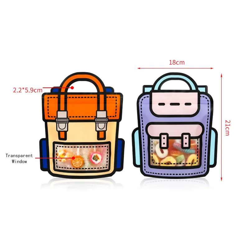 50pcs Creative 2D Cartoon Schoolbag - Image 5
