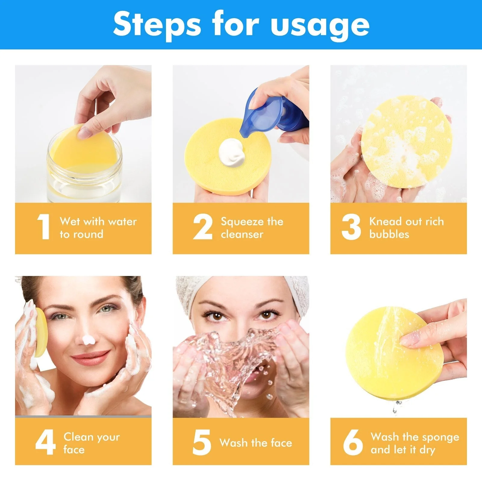 50Pcs Water-Activated Face Cleansing Makeup Remover - Image 5