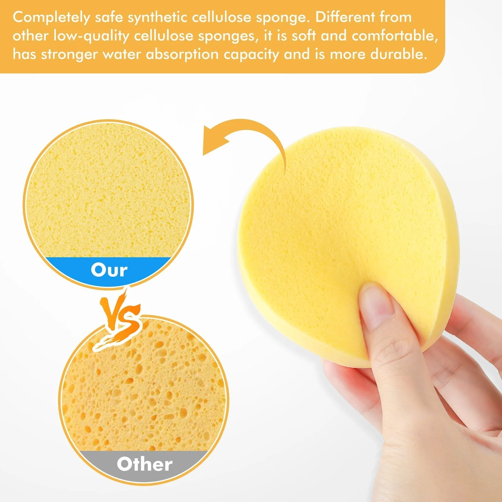50Pcs Water-Activated Face Cleansing Makeup Remover - Image 6