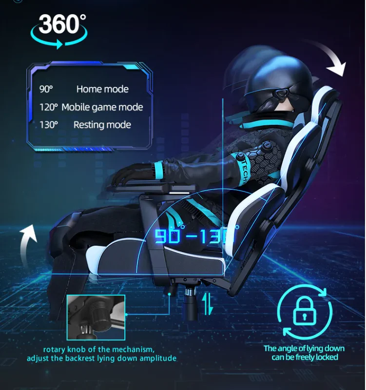 5D Pro-Gamer Adjustable Gaming Chair - Image 10