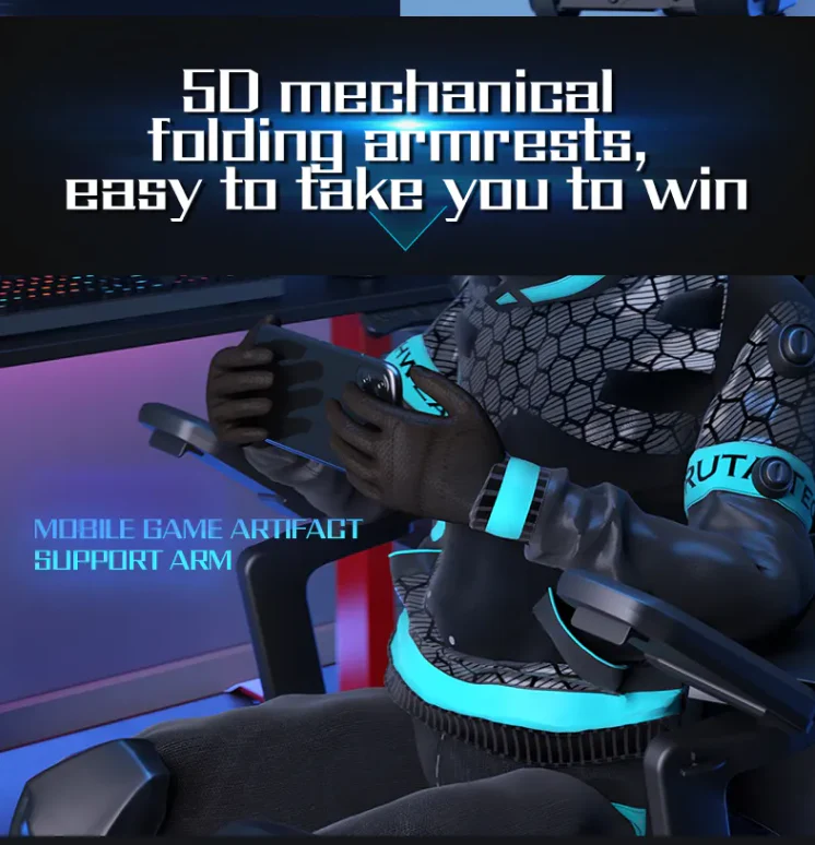 5D Pro-Gamer Adjustable Gaming Chair - Image 8