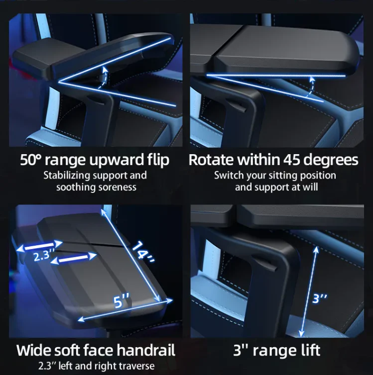 5D Pro-Gamer Adjustable Gaming Chair - Image 9