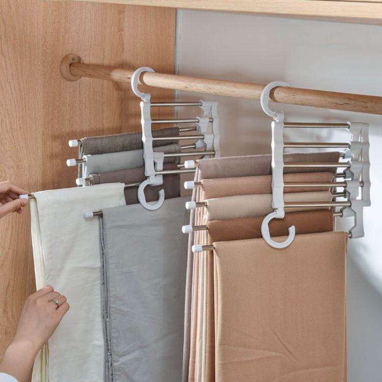 5in1 Adjustable Closet Organizer Trouser Hanger - Image 11