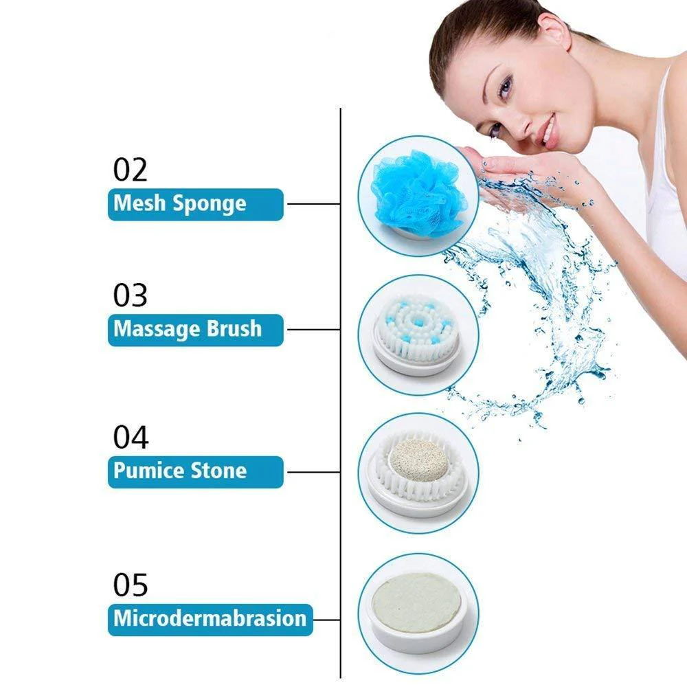 5in1 Electric Massage Bath Shower Handheld Brush - Image 4