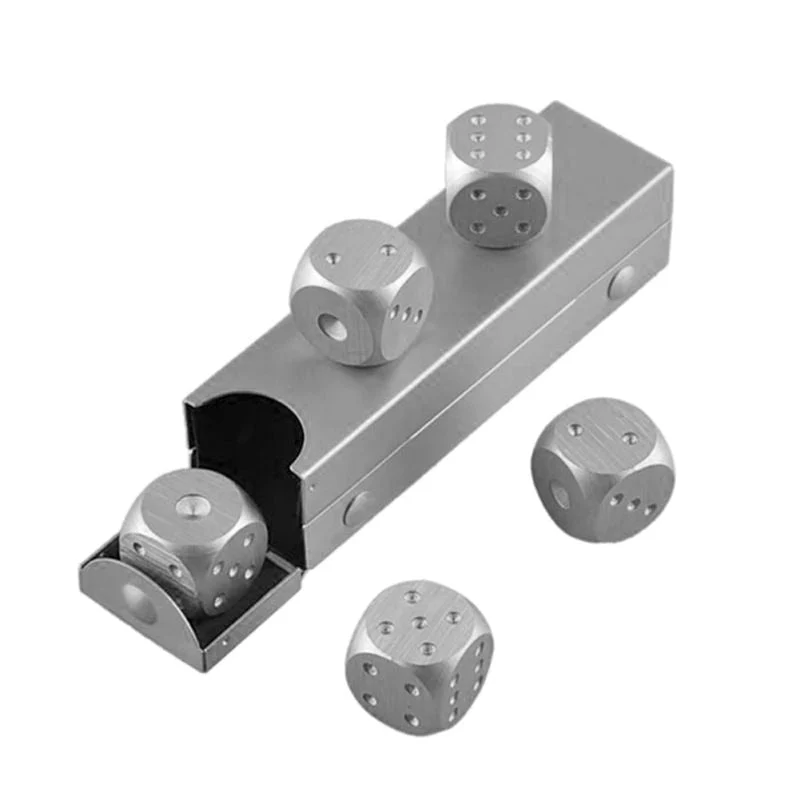 5pcs Aluminum Alloy Metal Dices - Image 9