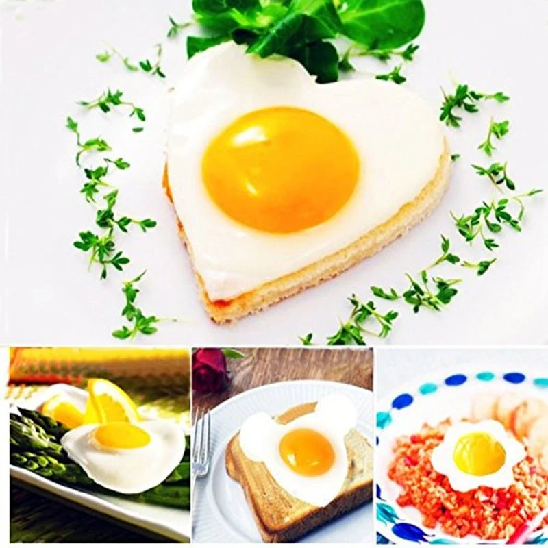 5pcs/set Stainless steel Fried Egg Mold Pancake Rings - Image 3