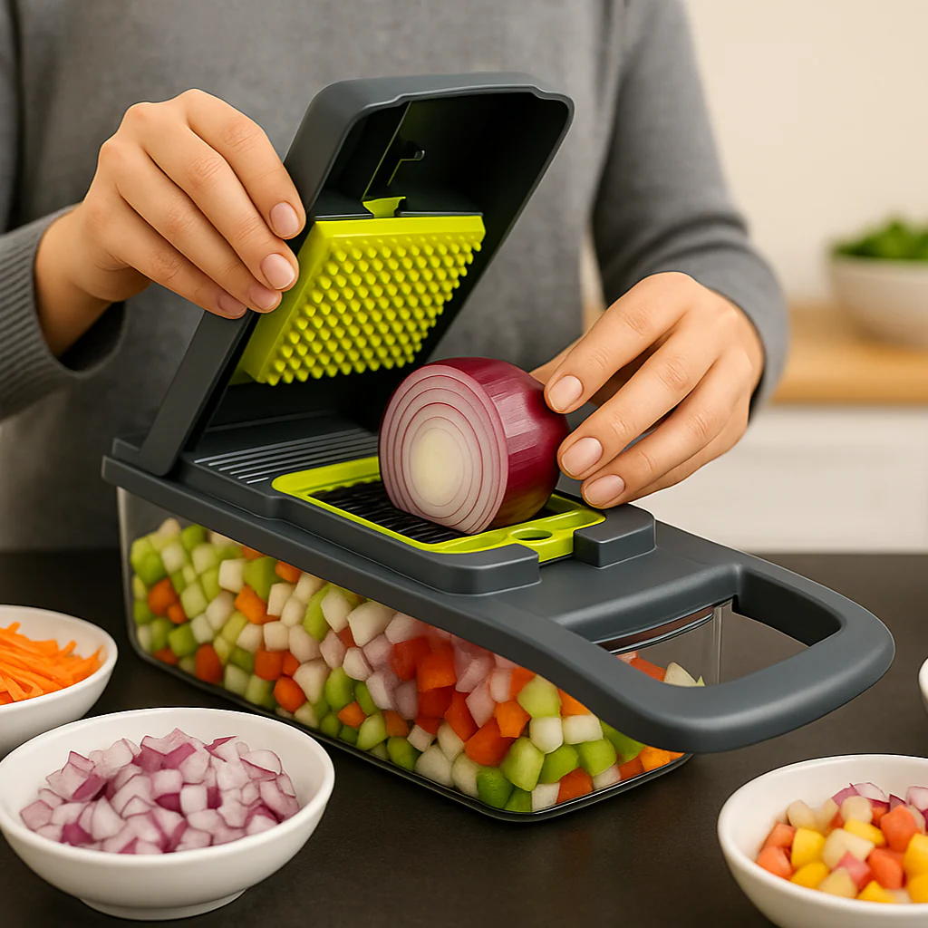 6 Blades Veggie Fruit Slicer with Box - Image 2