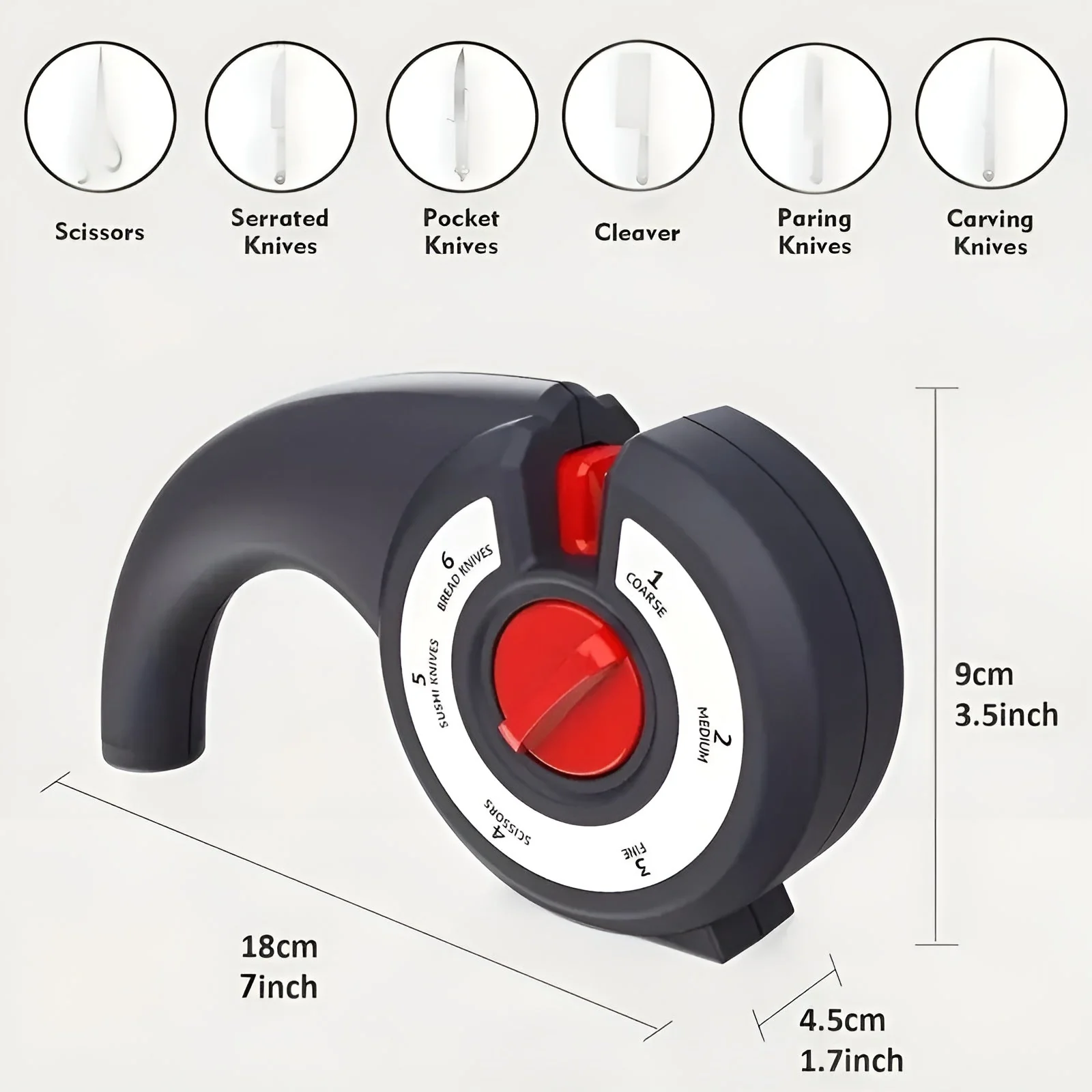 6-in-1 Multi Tool Anti-Slip Knife Sharpener - Image 6