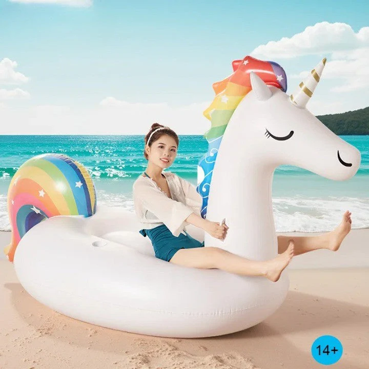 6 Person Huge Unicorn Pool Float Inflatable Giant Unicorn Swimming Pool Island - Image 5