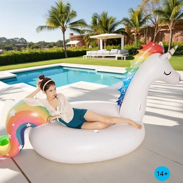 6 Person Huge Unicorn Pool Float Inflatable Giant Unicorn Swimming Pool Island - Image 6