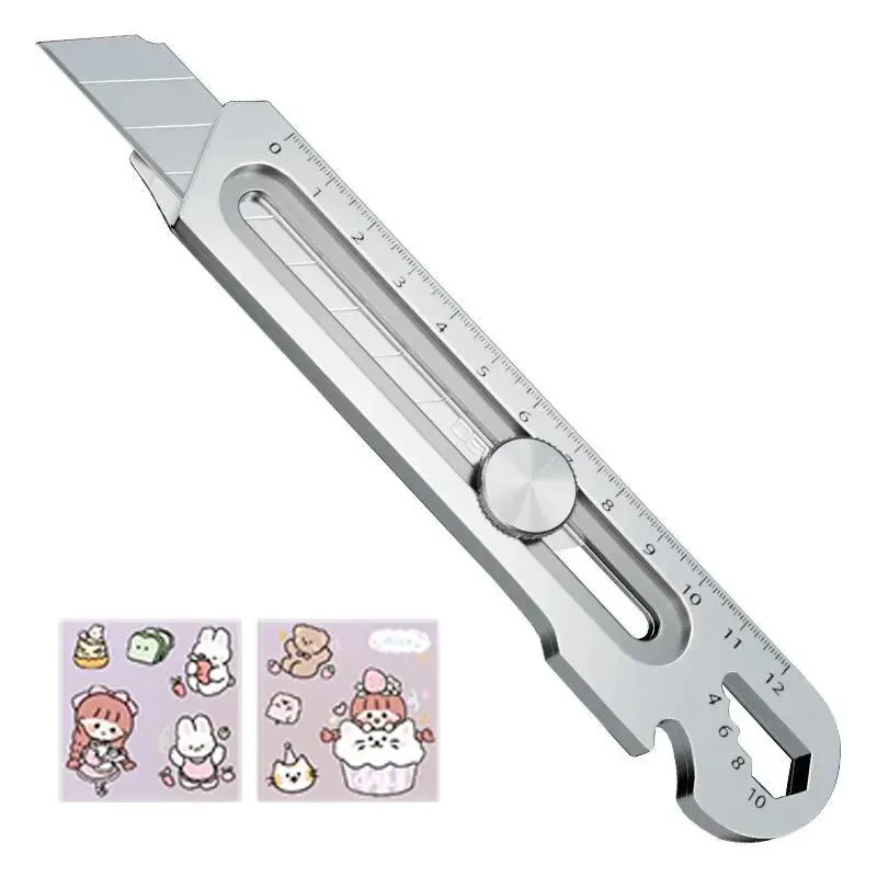 6in1 Multipurpose Stainless Steel Retractable Heavy Duty Snap-Off Blade - Image 5