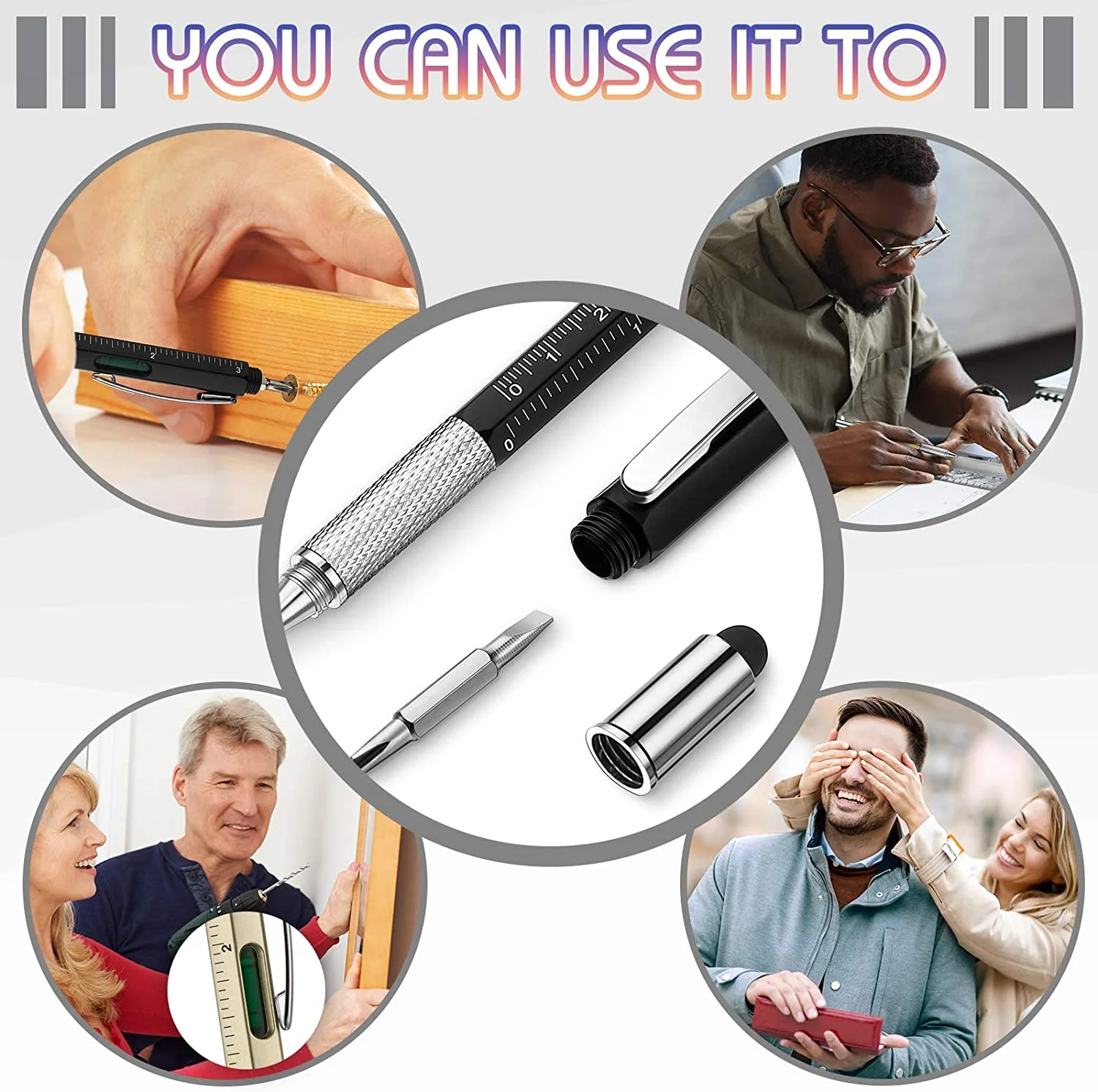 6in1 Screwdriver Ruler Pen - Image 6