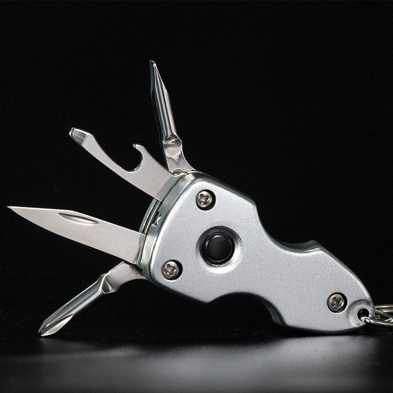 6in1 Stainless Steel Adventure Pro Tool Keychain - Image 5