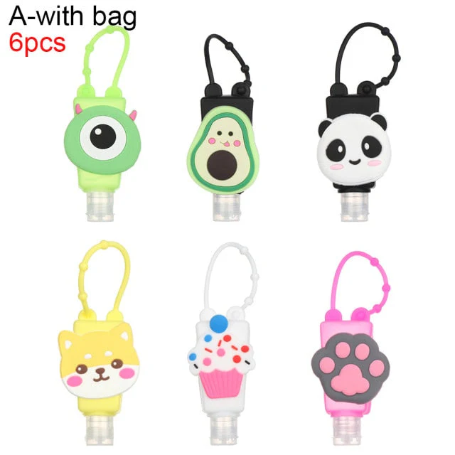 6Pcs Refillable Mini Travel Cartoon Travel Bottle - Image 10