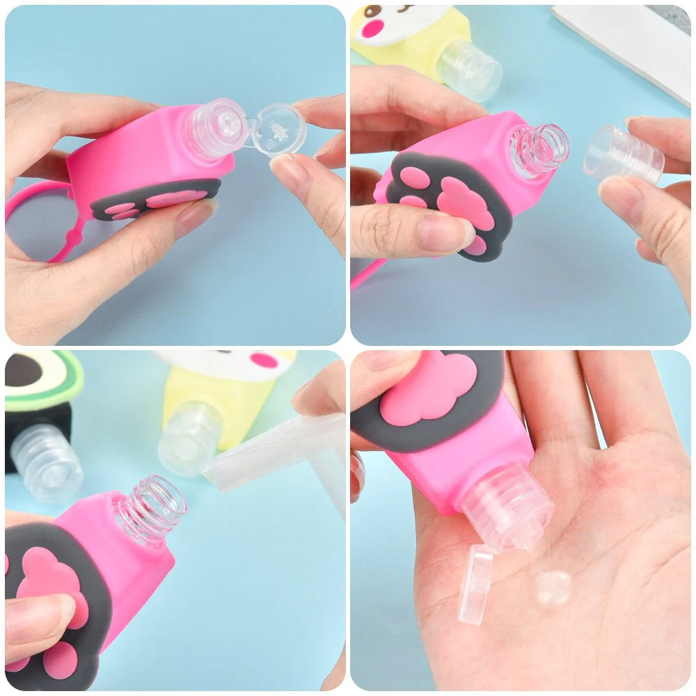 6Pcs Refillable Mini Travel Cartoon Travel Bottle - Image 7