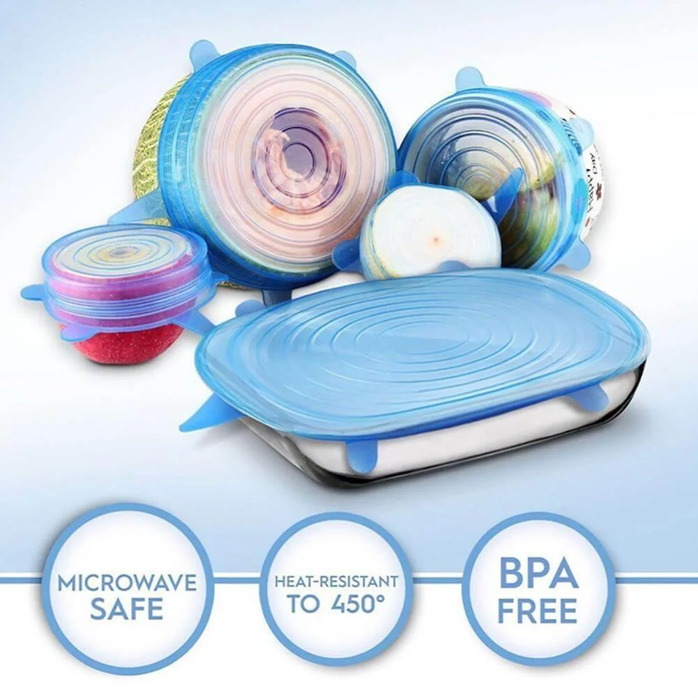 Reusable Durable Silicone Food Cover Lids - Image 6