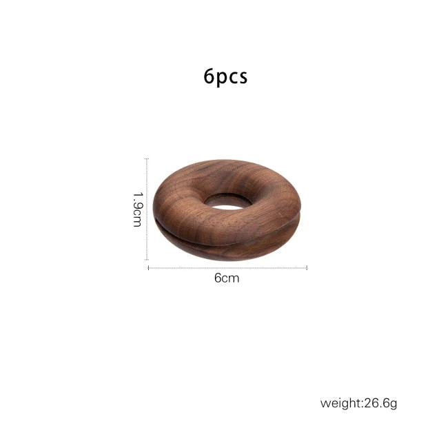 6Pcs Wooden Donut Seal Clips - Image 8
