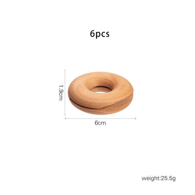 6Pcs Wooden Donut Seal Clips - Image 9
