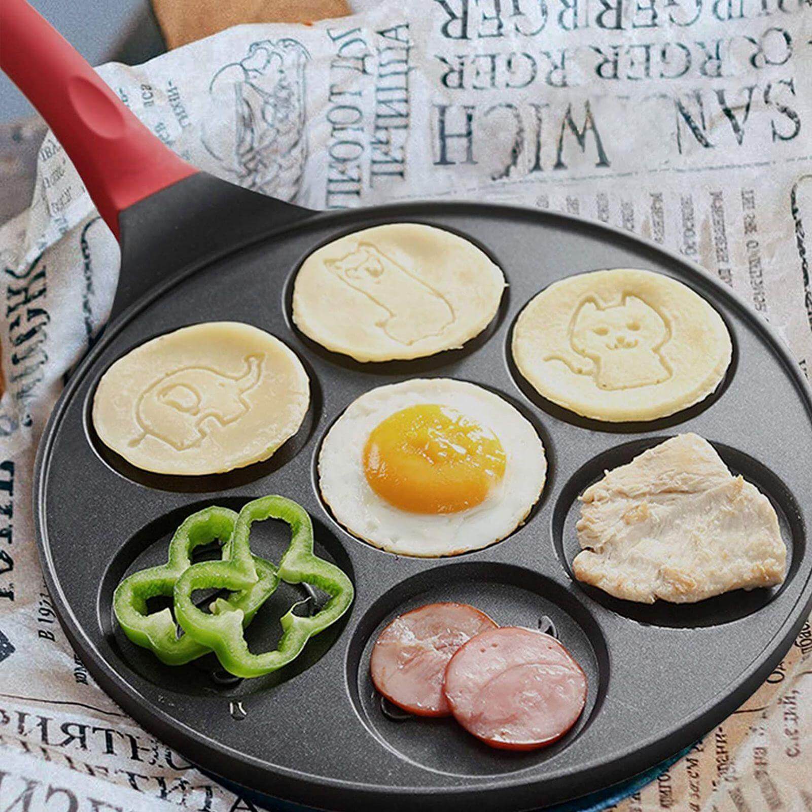 7-Shape Cartoon Animals Heavy-duty Pancake Pan - Image 12
