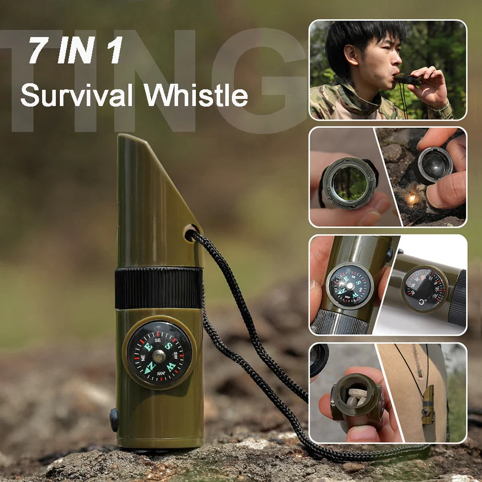 7in1 Portable Survival Outdoor Camping Tool - Image 2