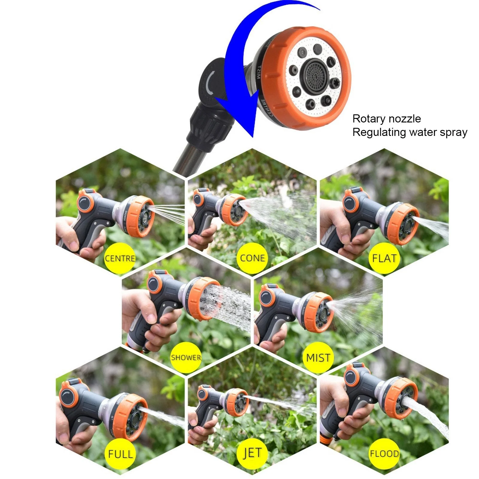 8-Mode Adjustable Garden Pro Water Gun - Image 2