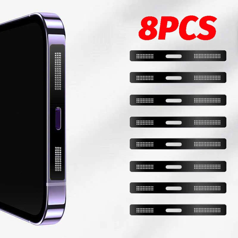 8pcs Metal Phone Speaker Dustproof Sticker Net - Image 9