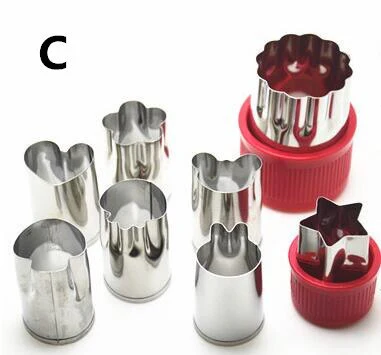 8pcs/Set Stainless Steel Puzzle Fruit Vegetable Cutter - Image 2